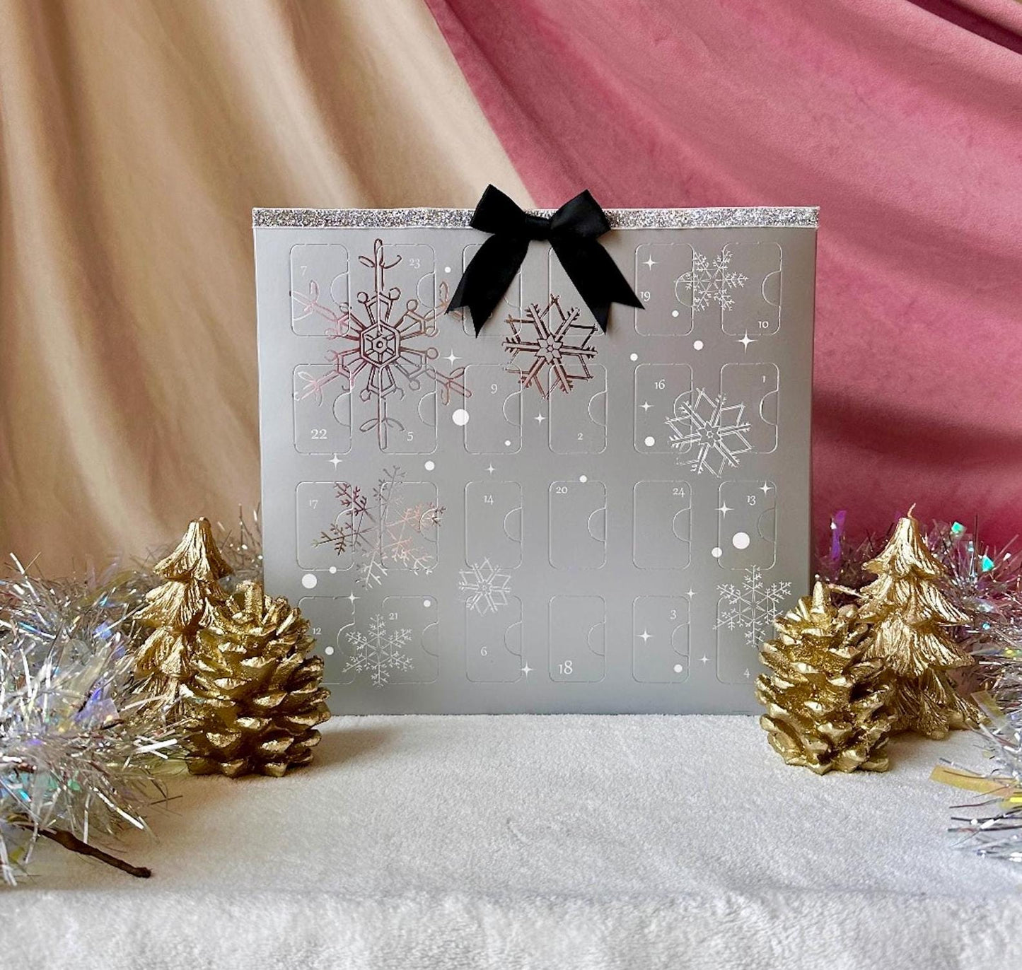 Jewelry Advent Calendar 2024, 24 Days Advent Calendar, Big Advent Calendar, Coquette Christmas Gifts, Girl Gift Box, Silver Advent Calendar
