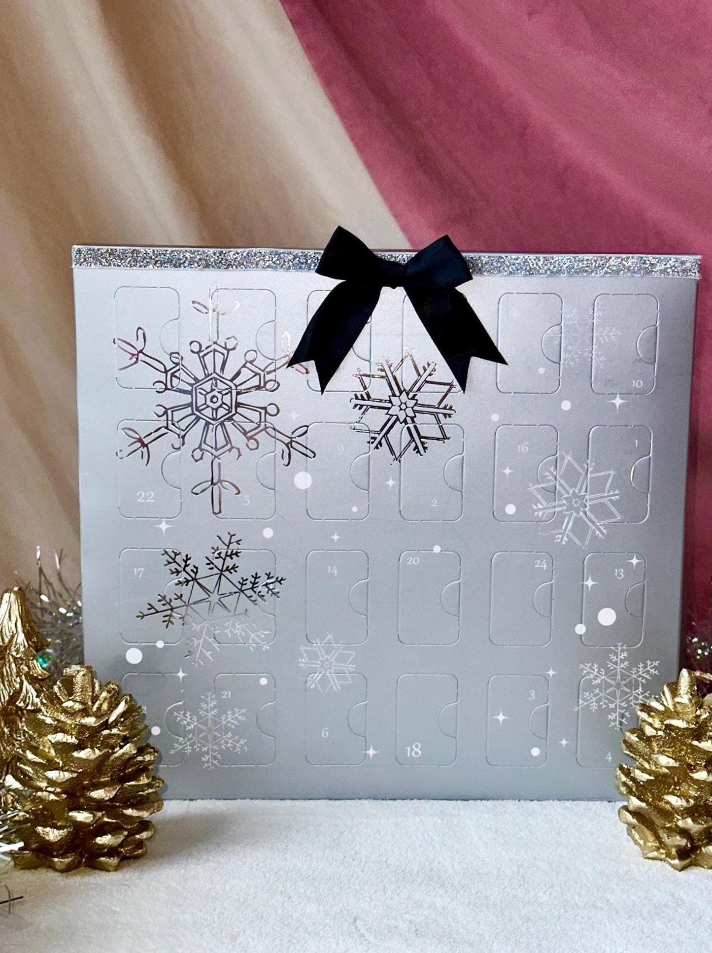 Jewelry Advent Calendar 2024, 24 Days Advent Calendar, Big Advent Calendar, Coquette Christmas Gifts, Girl Gift Box, Silver Advent Calendar