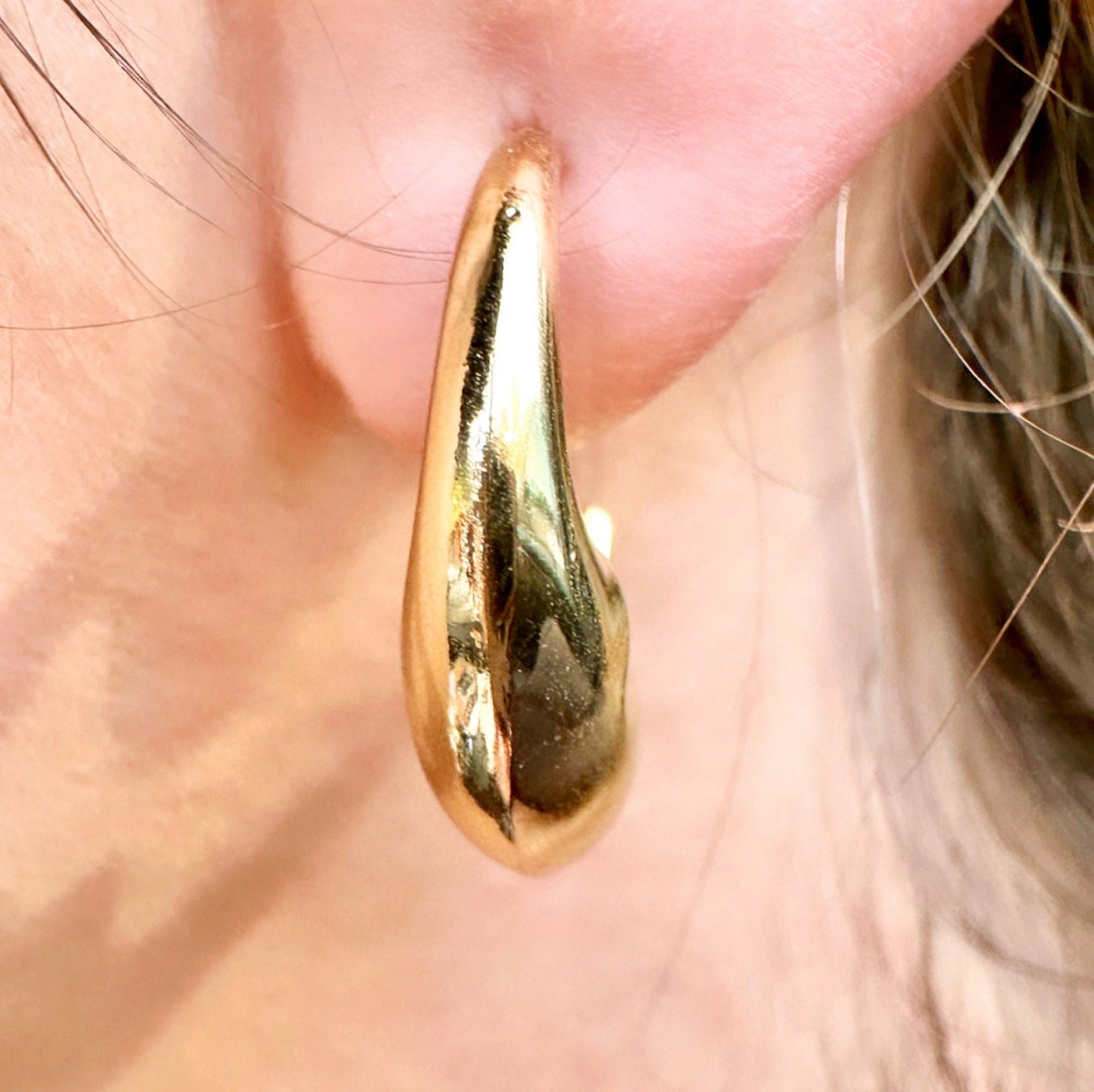 Gold Crescent Hoops, Moon Earrings, Thin Hoop Earrings, Celestial Earrings, Moon Hoop Earrings, Moon Star Earrings, Planet Earrings