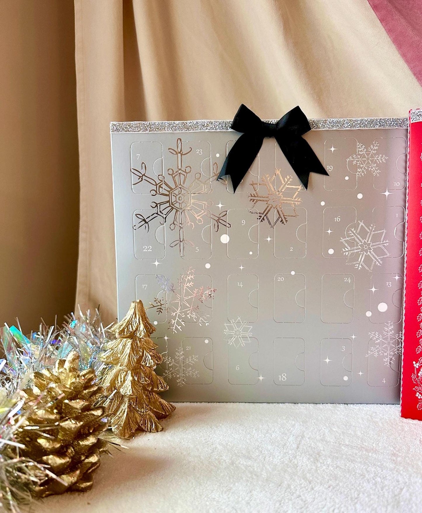 Jewelry Advent Calendar 2024, 24 Days Advent Calendar, Big Advent Calendar, Coquette Christmas Gifts, Girl Gift Box, Silver Advent Calendar