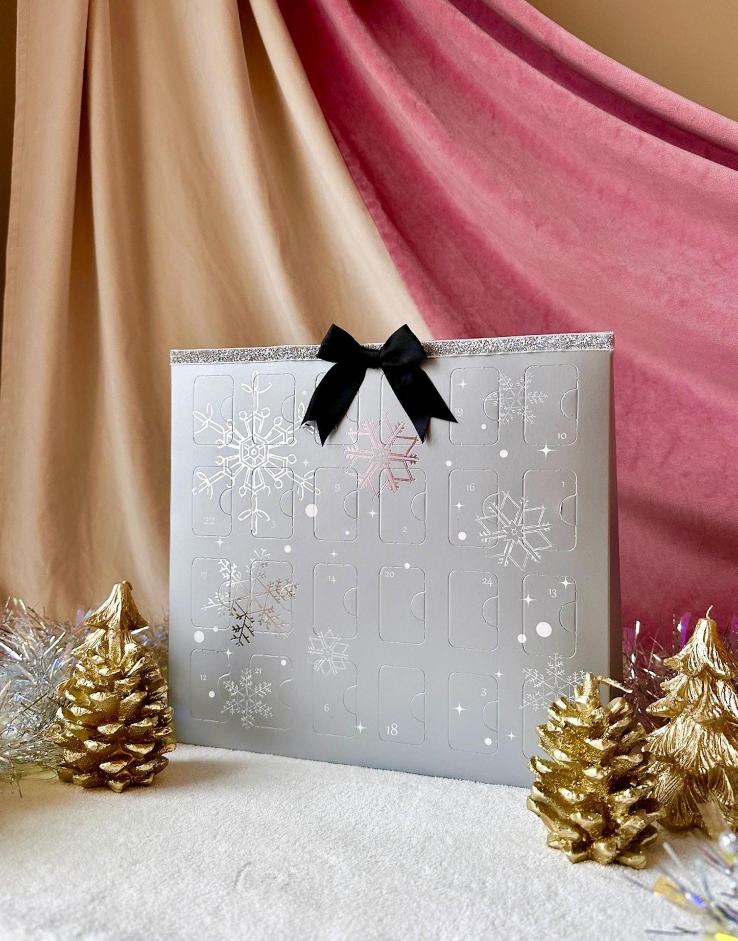 Jewelry Advent Calendar 2024, 24 Days Advent Calendar, Big Advent Calendar, Coquette Christmas Gifts, Girl Gift Box, Silver Advent Calendar