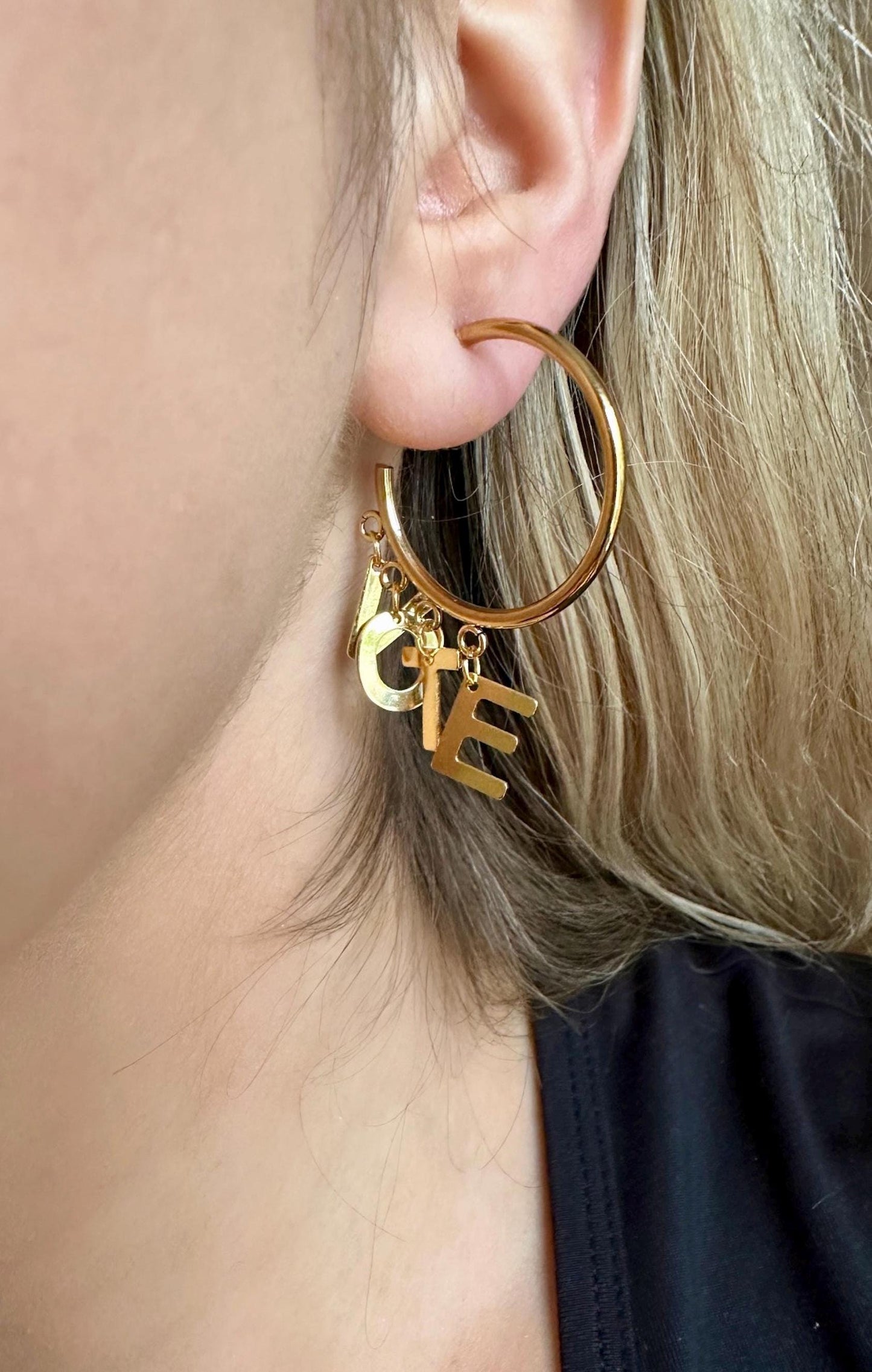 Vote Earrings, Political Earrings, Vote Jewelry, Stainless Steel Hoop Earrings, Vote 2024, Gold Hoop Earrings Small, Political Jewelry