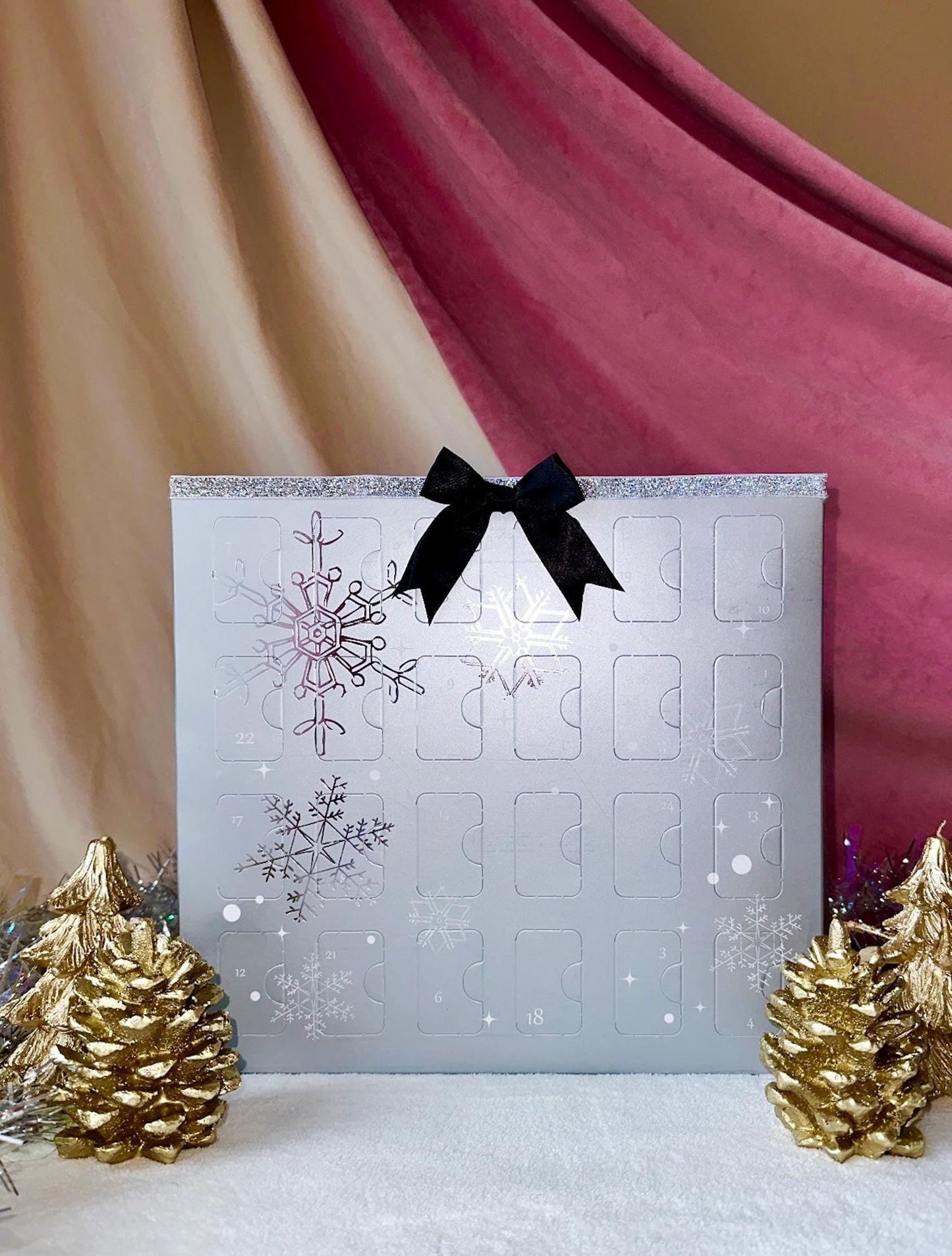Jewelry Advent Calendar 2024, 24 Days Advent Calendar, Big Advent Calendar, Coquette Christmas Gifts, Girl Gift Box, Silver Advent Calendar