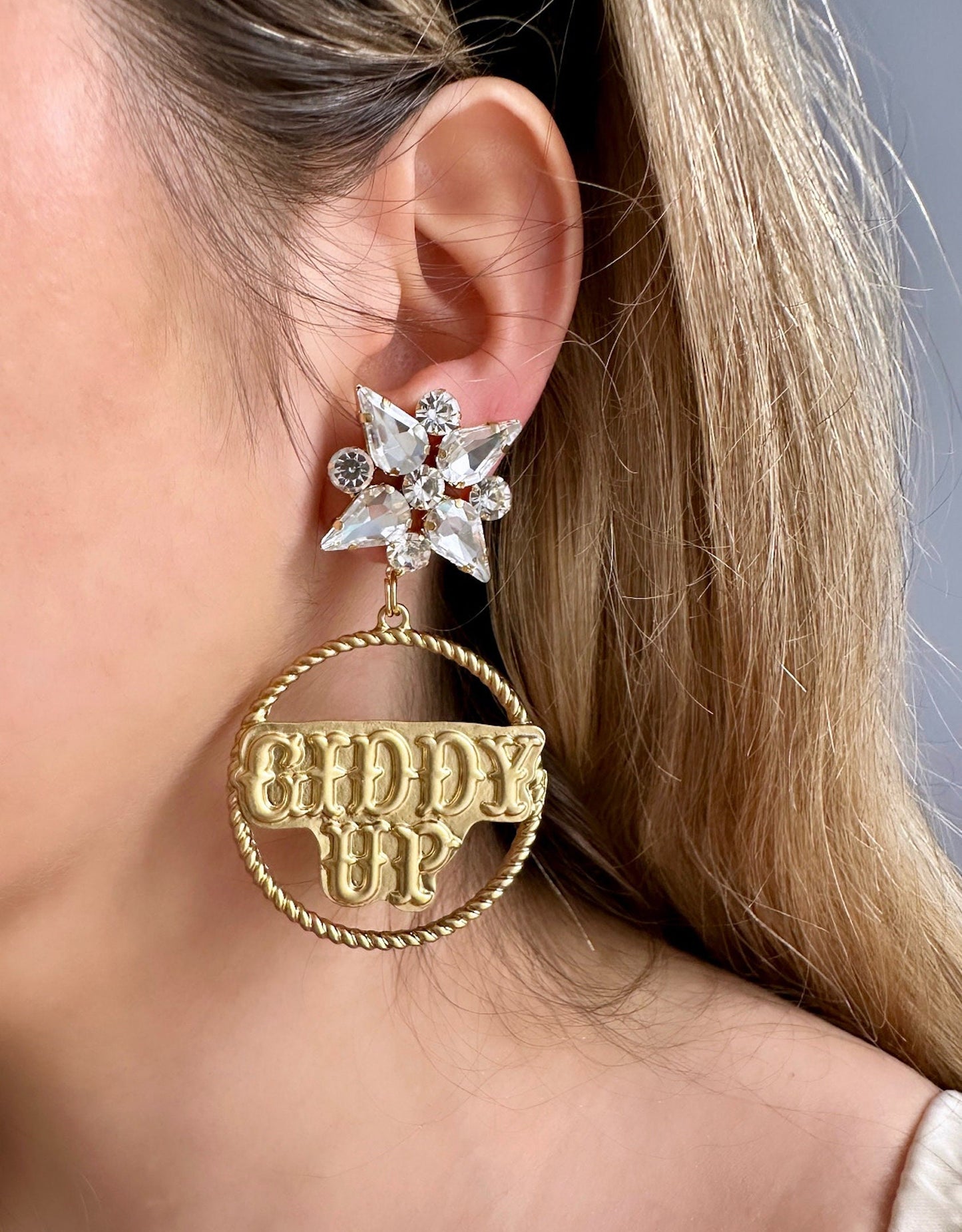 Cowgirl Earrings, Western Wedding Earrings, Cow Girl Earrings, Southern Earrings, Cowgirl Bride Gifts, Western Bride Jewelry Cowgirl Jewelry