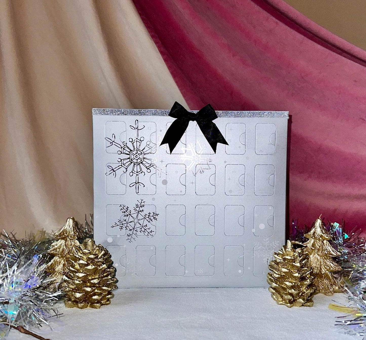 Jewelry Advent Calendar 2024, 24 Days Advent Calendar, Big Advent Calendar, Coquette Christmas Gifts, Girl Gift Box, Silver Advent Calendar