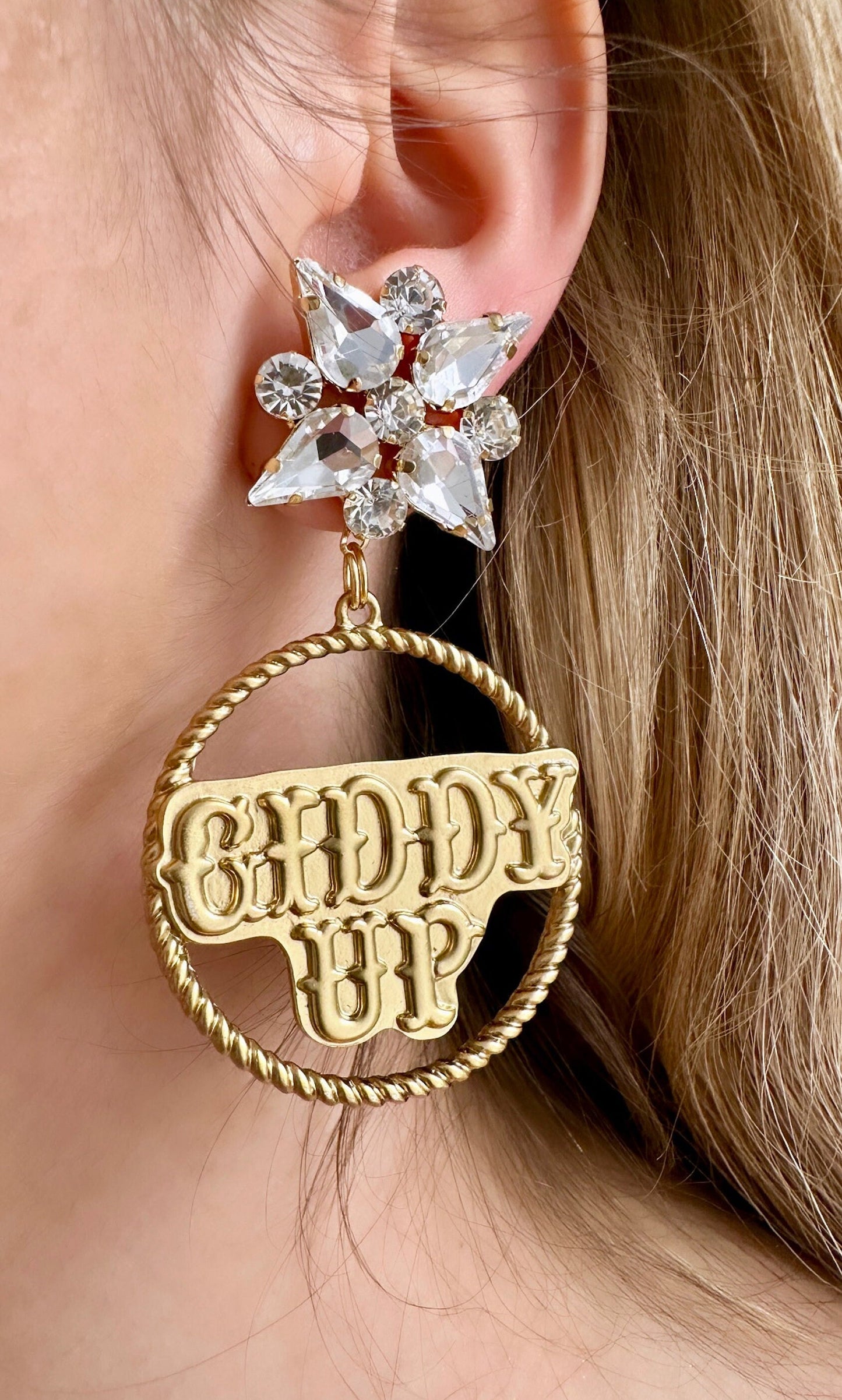 Cowgirl Earrings, Western Wedding Earrings, Cow Girl Earrings, Southern Earrings, Cowgirl Bride Gifts, Western Bride Jewelry Cowgirl Jewelry