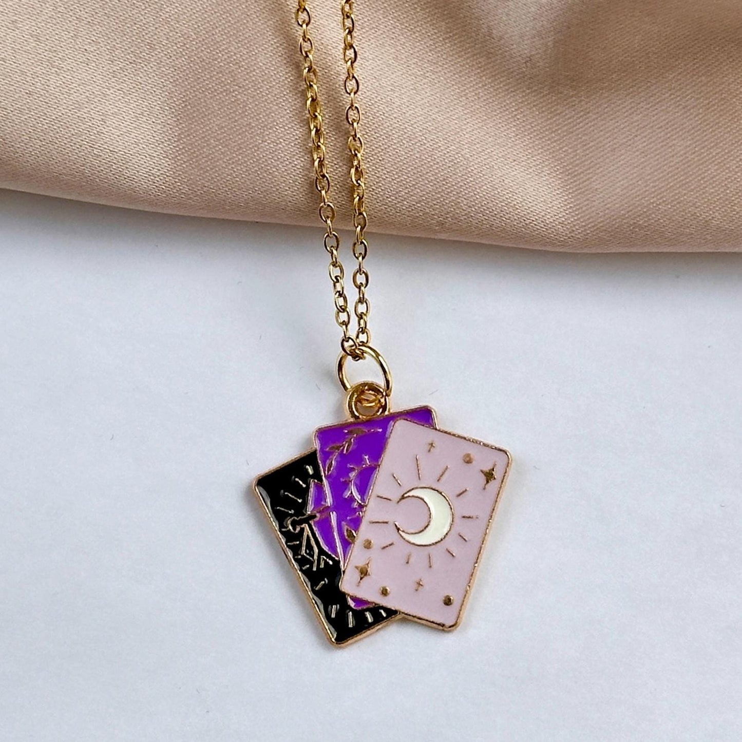 Cute Halloween Necklace, Witchy Necklace For Women, Halloween Necklaces For Women Cat And Moon Necklace, Halloween Pendant Mystical Necklace