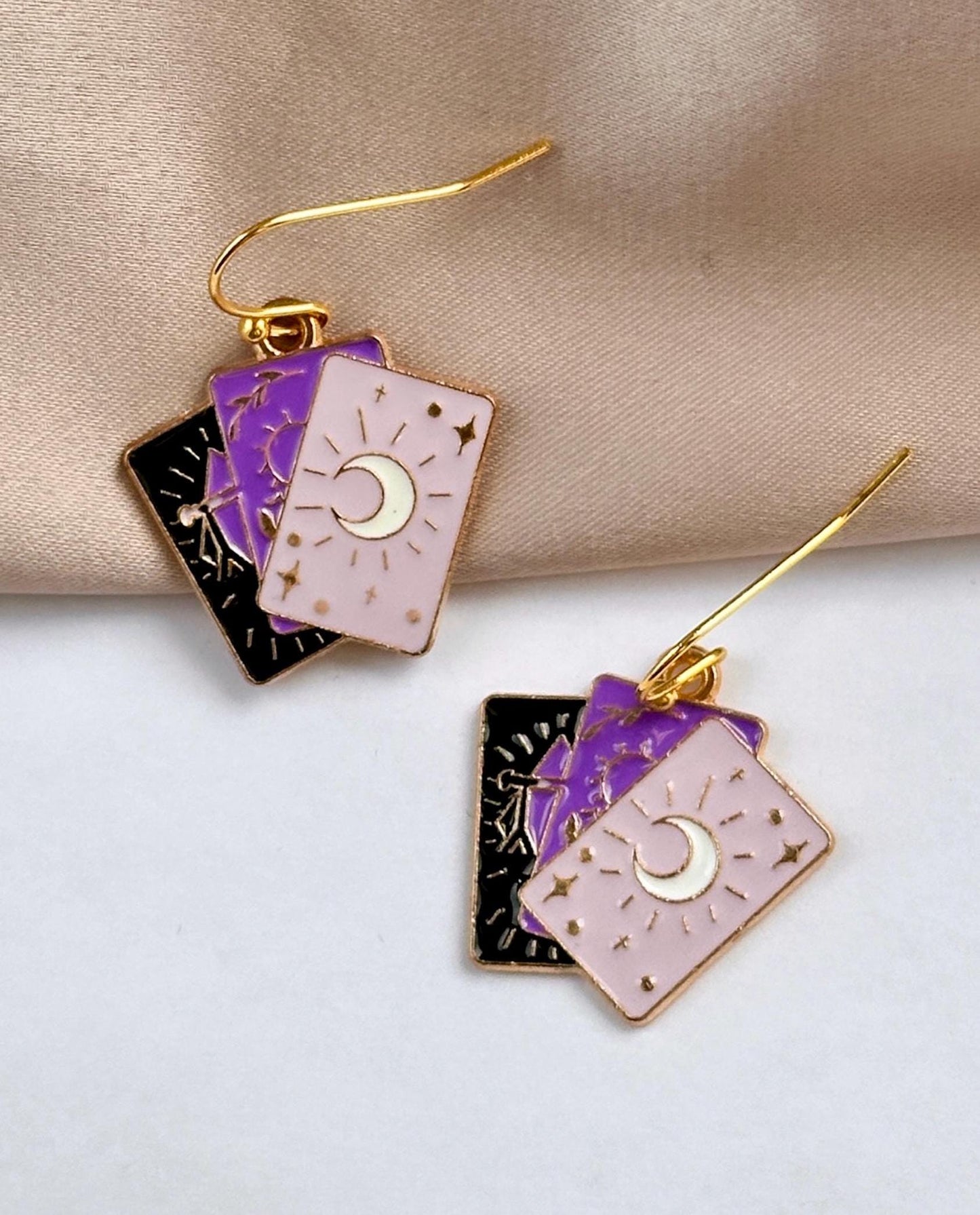 Tarot Card Necklace, Halloween Jewelry Set, Cute Halloween Necklace, Mystical Necklace, Tarot Card Jewellery, Tarot Card Jewelry