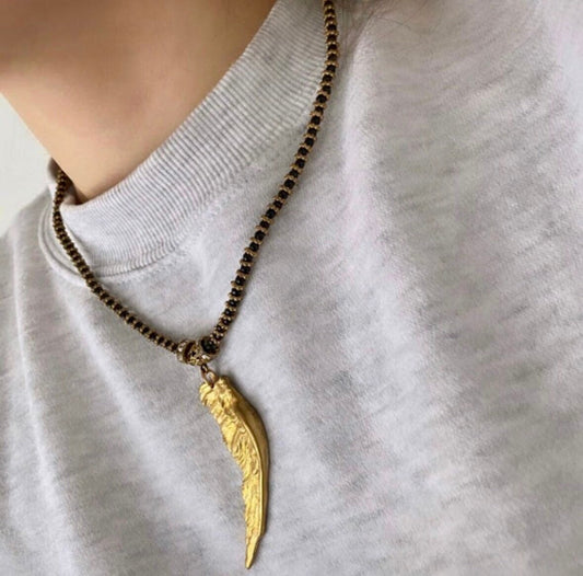 Gold Angel Wing Necklace, Gold Celestial Necklace, Angel Necklace Pendant, Easter Necklace, Renaissance Necklace, Easter Gifts