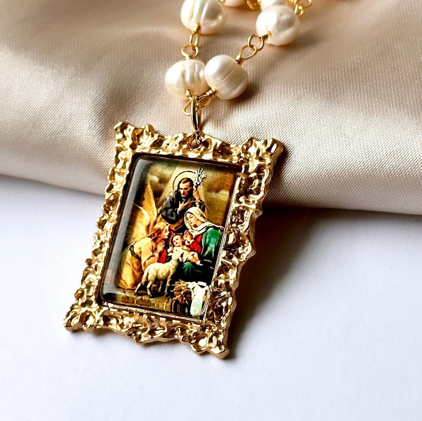 Nativity Necklace, Baby Jesus Necklace, Christian Necklace For Women, Christmas Necklace, Baby Jesus Nativity, Religious Necklace