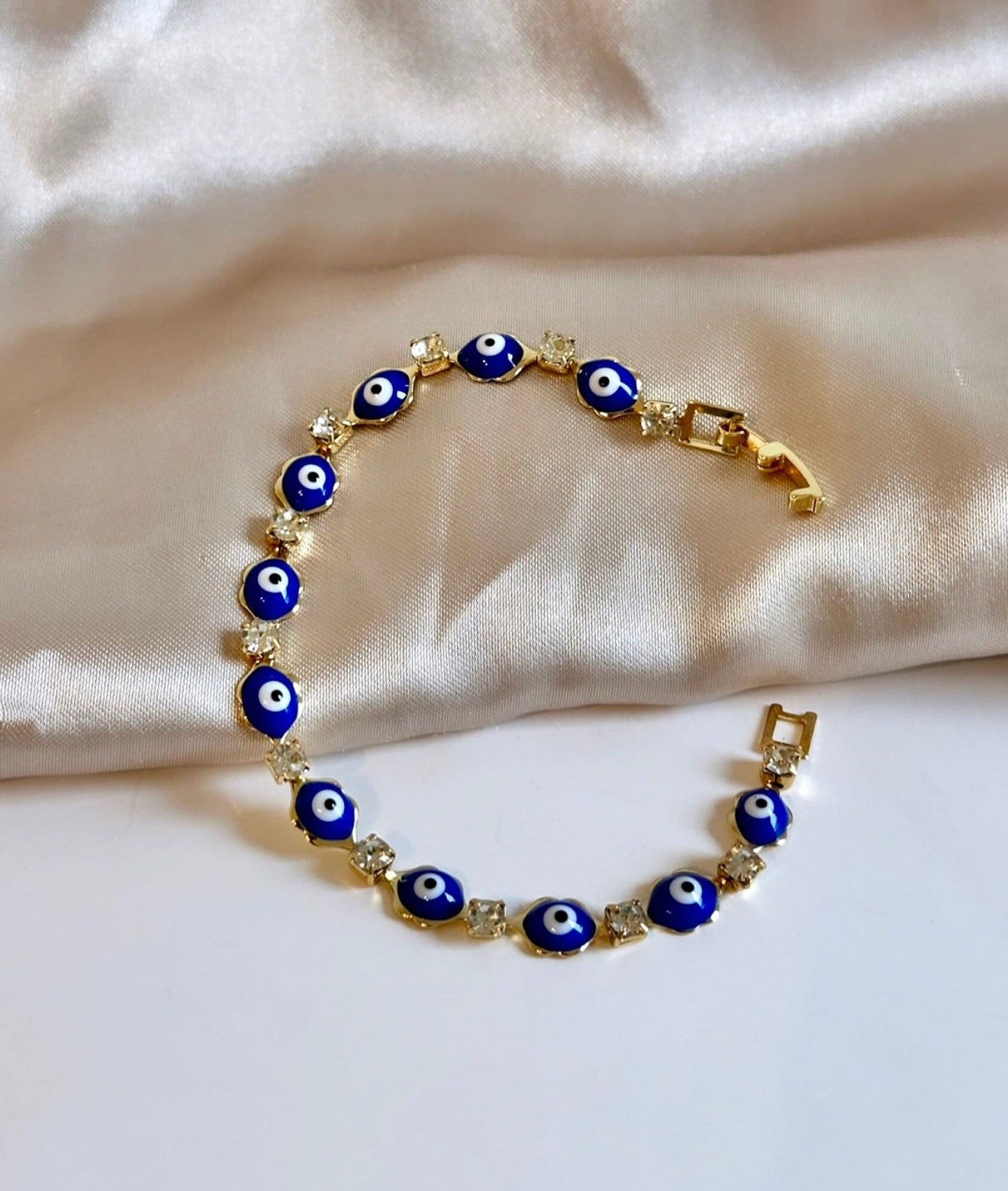 Blue Evil Eye Bracelet, 18K Evil Eye Bracelet, Turkish Evil Eye Bracelet, Stainless Steel Evil Eye Bracelet, Evil Eye Protection Bracelet