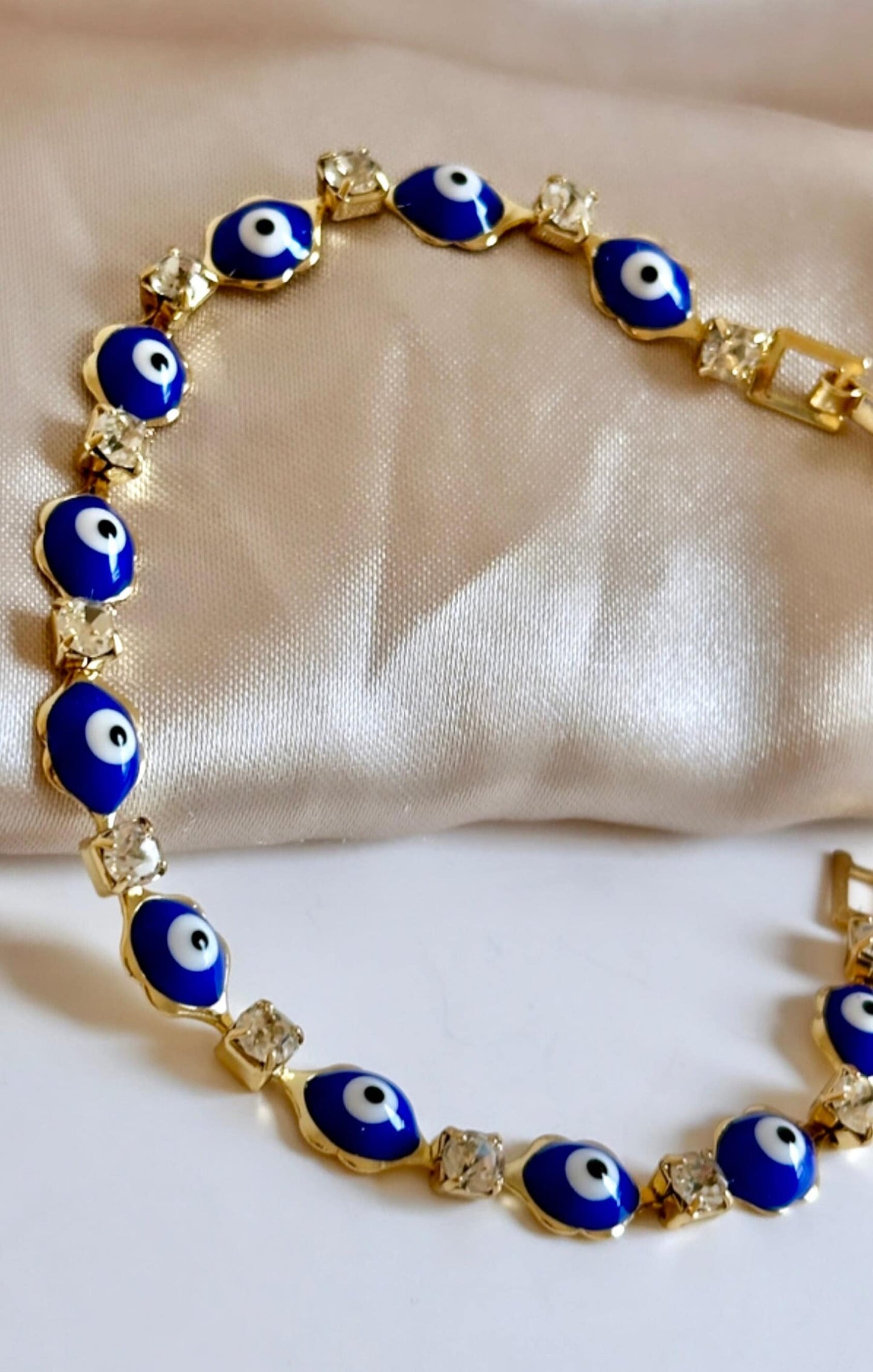 Blue Evil Eye Bracelet, 18K Evil Eye Bracelet, Turkish Evil Eye Bracelet, Stainless Steel Evil Eye Bracelet, Evil Eye Protection Bracelet